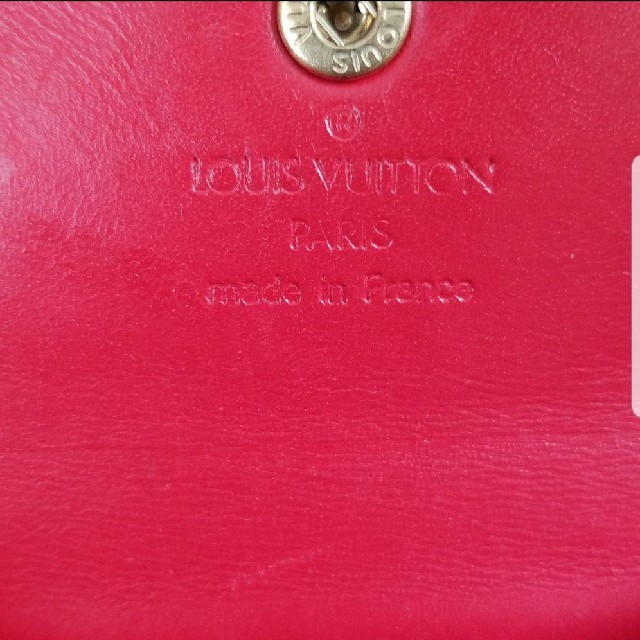 ルイヴィトン コイン カード ケース ヴェルニ モノグラム 赤 二つ折財布 2