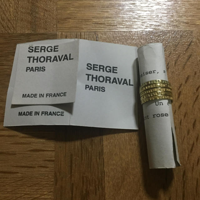 H.P.FRANCE(アッシュペーフランス)のSERGE THORAVAL ゴールドリング レディースのアクセサリー(リング(指輪))の商品写真