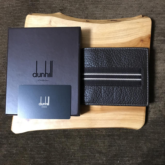 Dunhill(ダンヒル)のダンヒル dunhill 二つ折財布 ダークブラウン 新品 未使用  値下げ メンズのファッション小物(折り財布)の商品写真