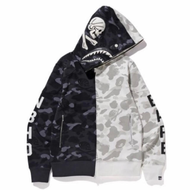 A BATHING APE(アベイシングエイプ)のXLサイズ ★BAPE NEIGHBORHOOD SHARK HOODIE メンズのトップス(パーカー)の商品写真