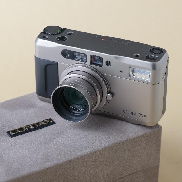 CONTAX TVS 中古 フィルムカメラ データバック付き | フリマアプリ ラクマ