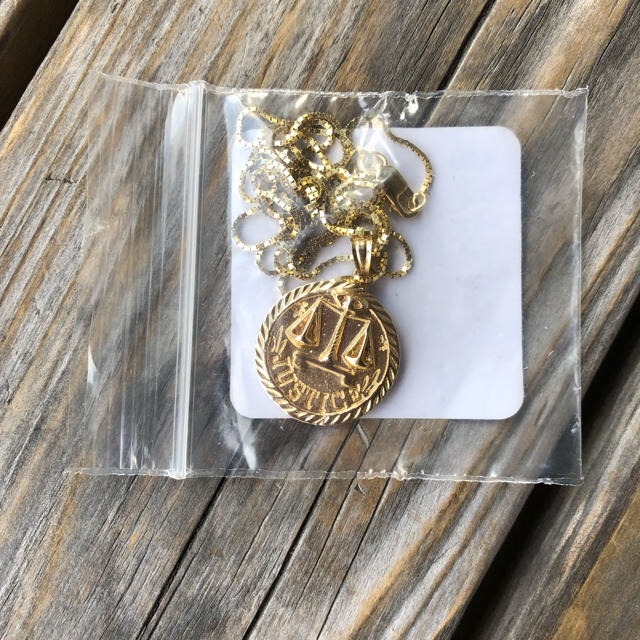 18SS Supreme Justice Gold Pendant