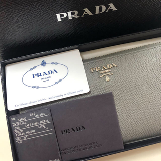 PRADA - PRADA サフィアーノ レザー ウォレット 《財布》 の通販｜ラクマ