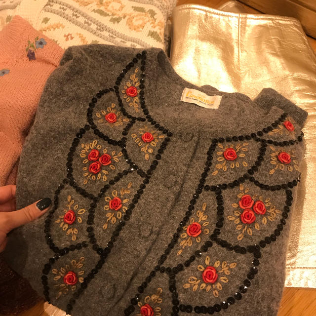 vintage rose knit 8900→ 3
