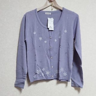 アクシーズファム(axes femme)のaxes femme ☆ スノークリスタル刺繍ＣＤ(カーディガン)