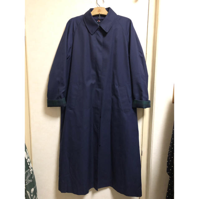 MUJI (無印良品)(ムジルシリョウヒン)の紺色ロングコート レディースのジャケット/アウター(ロングコート)の商品写真