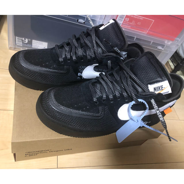 OFF-WHITE(オフホワイト)のナイキ オフホワイト エアフォース1 ブラック28.5 メンズの靴/シューズ(スニーカー)の商品写真