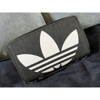 アディダス(adidas)のadidas デニム ラージサイズ ダブルファスナー 長財布 ウォレット(財布)