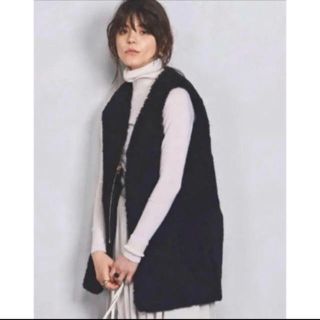 ユナイテッドアローズ(UNITED ARROWS)のリラクス ボアライナー ブラック(ベスト/ジレ)