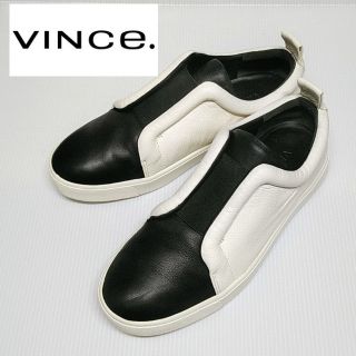 ビンス(Vince)の春コーデに◎VINCE/ヴィンス スニーカー レディース ツートンカラー 白×黒(スニーカー)