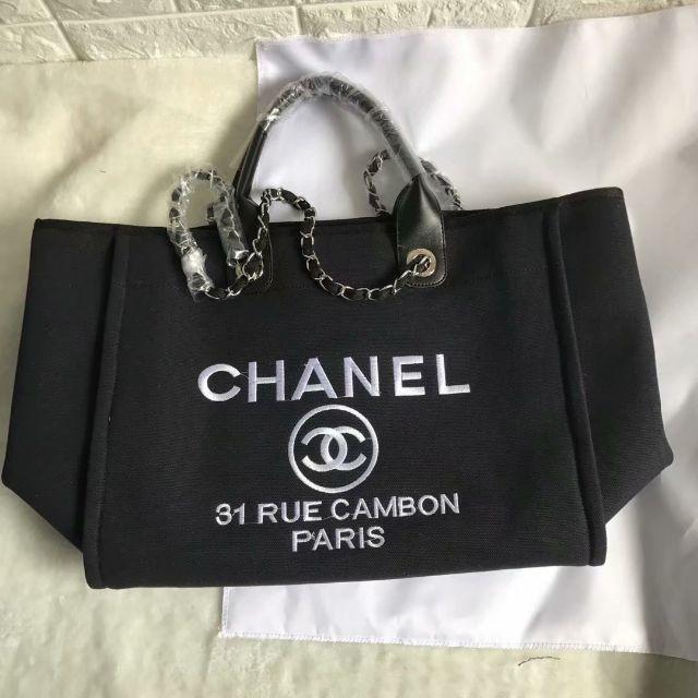 シャネル CHANEL キャンバス トートバッグ  レディース