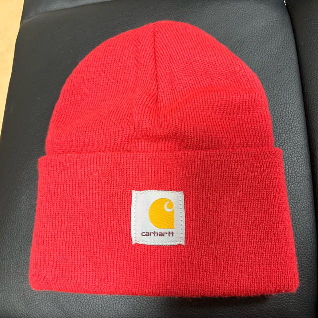 carhartt(カーハート)のcarhartt カーハート ニット帽 美品 メンズの帽子(ニット帽/ビーニー)の商品写真