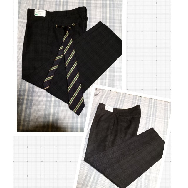 価格変更/  制服 ズボン2着 、ネクタイ、ブレザー/ベスト/セーター(追加) メンズのスーツ(スーツジャケット)の商品写真