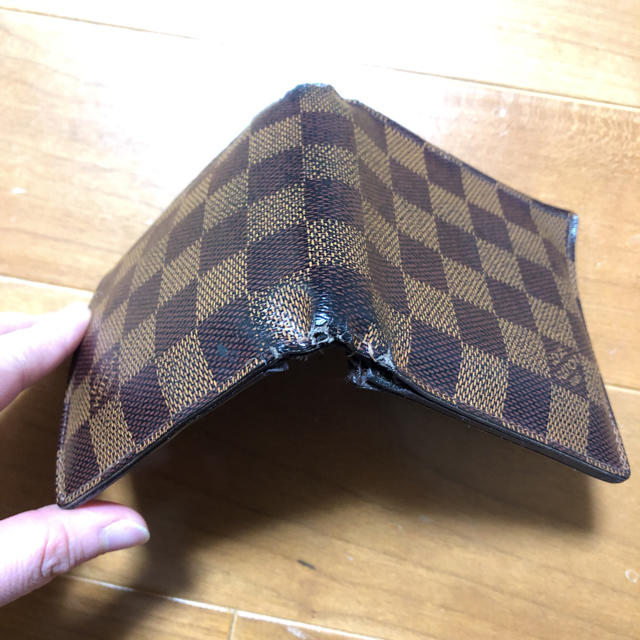 LOUIS VUITTON(ルイヴィトン)のひかる様専用！財布  ルイヴィトン  ダミエ 二つ折り  メンズのファッション小物(折り財布)の商品写真