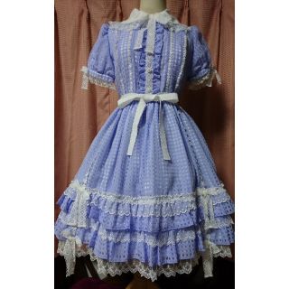 アンジェリックプリティー(Angelic Pretty)のAngelic Pretty ギンガムチェックOP(ひざ丈ワンピース)