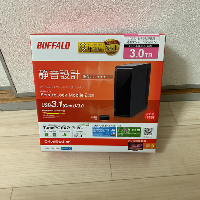 公式価格の対象 1/12まで BUFFALO HD-LC3.0U3-BKF HDD新品未開封