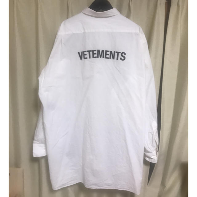 VETEMENTS オーバーサイズシャツ 白 サイズS