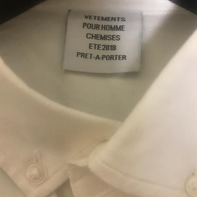 VETEMENTS オーバーサイズシャツ 白 サイズS