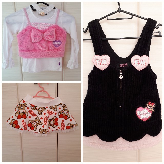 EARTHMAGIC(アースマジック)の♡ねこみみカフェ様専用♡ キッズ/ベビー/マタニティのキッズ服女の子用(90cm~)(Tシャツ/カットソー)の商品写真