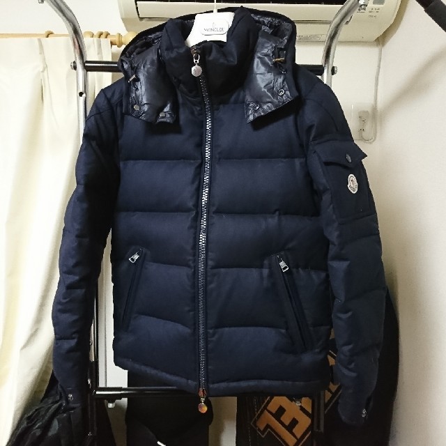 MONCLER(モンクレール)の国内正規品 モンクレール モンジュネーブル ウール ダウン サイズ0 ネイビー紺 メンズのジャケット/アウター(ダウンジャケット)の商品写真