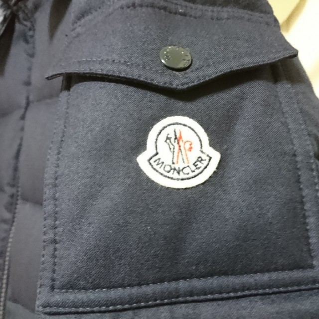 MONCLER(モンクレール)の国内正規品 モンクレール モンジュネーブル ウール ダウン サイズ0 ネイビー紺 メンズのジャケット/アウター(ダウンジャケット)の商品写真