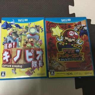 ウィーユー(Wii U)のおまけ付き ピノキオ隊長 & マリオVSドンキーコング ２枚セット(携帯用ゲームソフト)