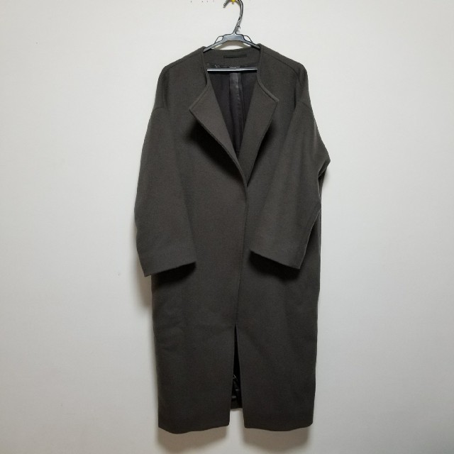 DEUXIEME CLASSE(ドゥーズィエムクラス)のap studio オーバーサイズラムコート レディースのジャケット/アウター(ロングコート)の商品写真