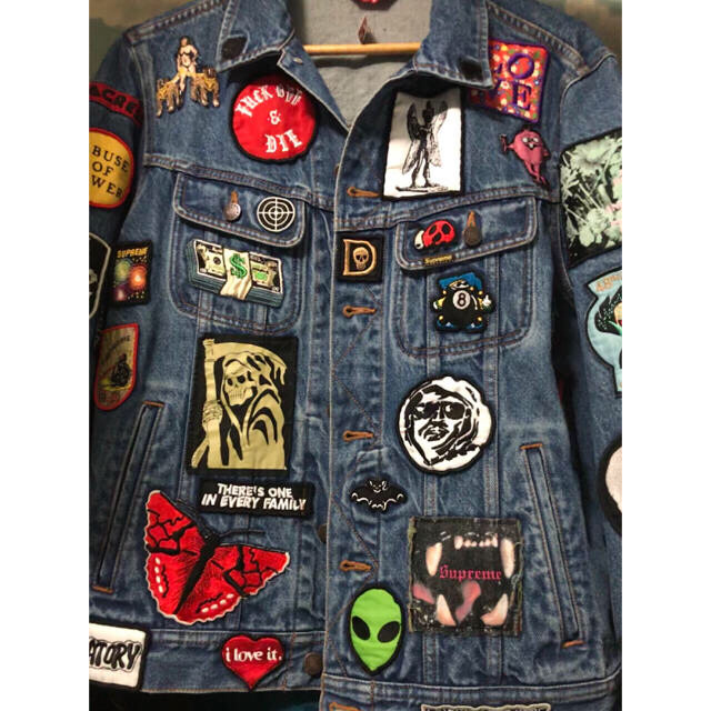 Supreme Patches Denim Trucker Jacket