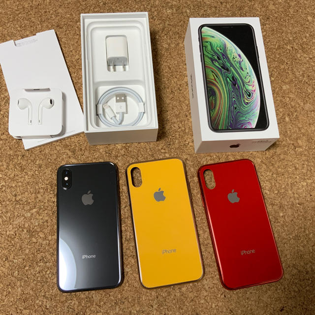 期間限定特別価格 グレイ iPhoneXS - Apple 256G ガラスケース付 保証 ...