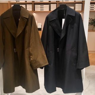 comoli 18aw ウールサージタイロッケンコート