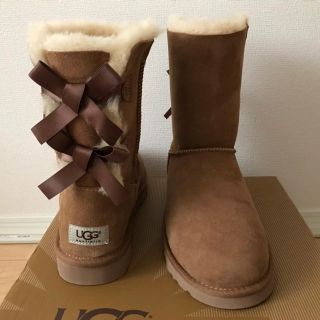 アグ(UGG)のugg リボンブーツ(ブーツ)