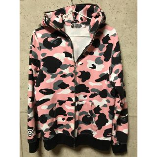 アベイシングエイプ(A BATHING APE)のAPE WARM UP CAMO SHARK FULL ZIP HOODIE(パーカー)