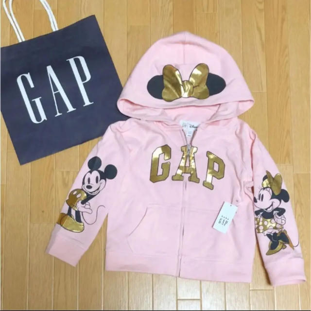 babyGAP(ベビーギャップ)のベビーギャップ ディズニー ミニー パーカー 90 キッズ/ベビー/マタニティのキッズ服女の子用(90cm~)(カーディガン)の商品写真