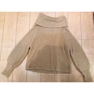 ローズバッド(ROSE BUD)の新品 美品 ROSE BUD ローズバッド ♡ ハイネック ベージュ セーター(ニット/セーター)