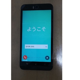 SIMフリー5インチ ZenFone2Laser[16G] ホワイト美品(スマートフォン本体)