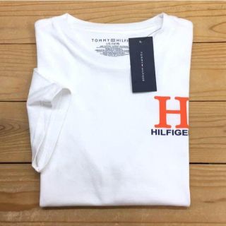 トミーヒルフィガー(TOMMY HILFIGER)の※訳アリ・新品【キッズL】★トミー★無地ワンポイント半袖Ｔシャツ/白(Tシャツ/カットソー(半袖/袖なし))