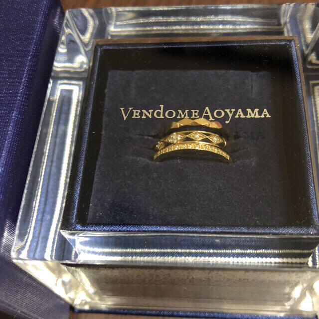 Vendome Aoyama(ヴァンドームアオヤマ)のヴァンドーム 青山 3本セット ダイヤモンドリング レディースのアクセサリー(リング(指輪))の商品写真