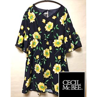 セシルマクビー(CECIL McBEE)のセシルマクビー CECIL McBEE 花柄 チュニック ワンピース(ひざ丈ワンピース)