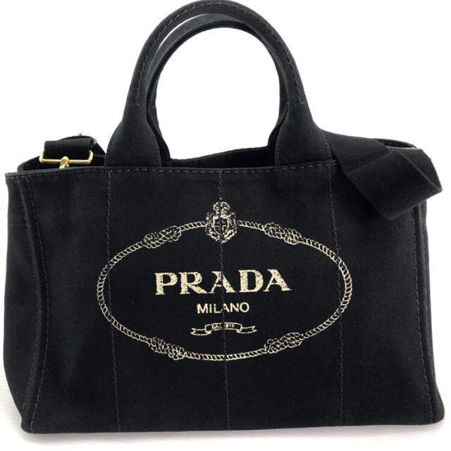 PRADA(プラダ)カナパM 2WAY ハンドバッグ NERO