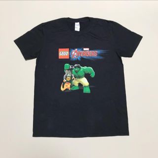 ギルタン(GILDAN)の☆未使用 ギルダン レゴ × アベンジャーズ プリント Tシャツ 黒(Tシャツ/カットソー(半袖/袖なし))