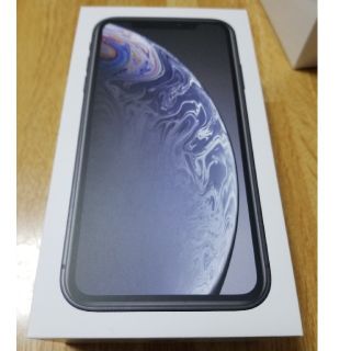 アイフォーン(iPhone)のiphone XR 　64GB black simフリー(スマートフォン本体)