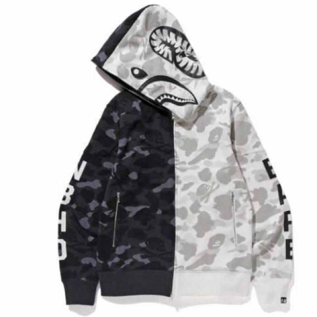 A BATHING APE(アベイシングエイプ)のLサイズ BAPE NEIGHBORHOOD SHARK HOODIE メンズのトップス(パーカー)の商品写真