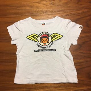 アベイシングエイプ(A BATHING APE)のエイプ ベイビーマイロ Tシャツ 100(Tシャツ/カットソー)