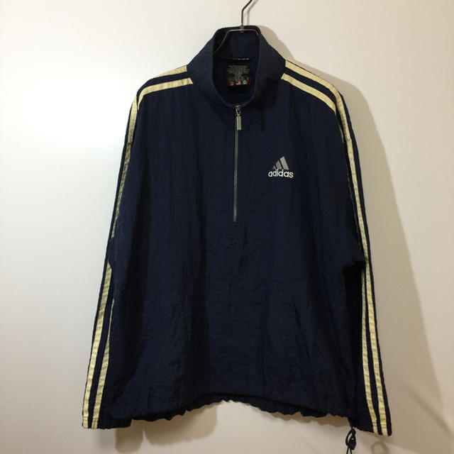 美品 adidas アディダス ナイロンジャケット プロオーバー 4XL