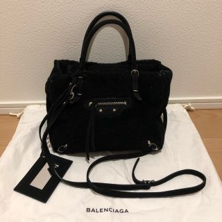 バレンシアガ(Balenciaga)のBALENCIAGA ミニペーパー ムートン(ショルダーバッグ)