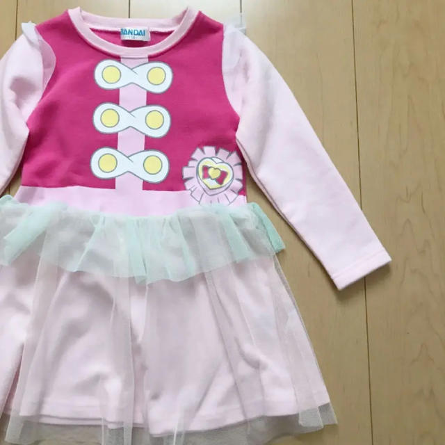 新品♡プリキュア ワンピース/カード付き/キュアエール 110cm キッズ/ベビー/マタニティのキッズ服女の子用(90cm~)(ワンピース)の商品写真