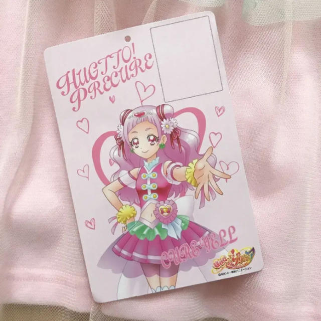 新品♡プリキュア ワンピース/カード付き/キュアエール 110cm キッズ/ベビー/マタニティのキッズ服女の子用(90cm~)(ワンピース)の商品写真