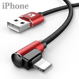 アイフォーン(iPhone)のケーブル 赤(バッテリー/充電器)