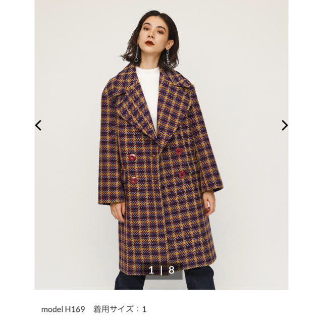 SLY☆ DOMMY CHECK COAT