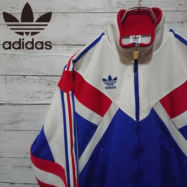 adidas 美品 90s トラックジャケット デサント トレフォイル N124